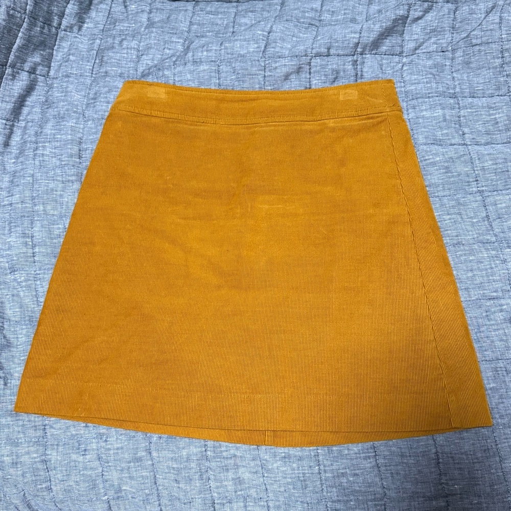 J. Crew Mustard Mini Skirt